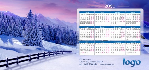 Novoročenka s kalendářem KA-64 ka-64