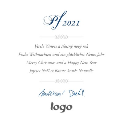 Čtvercové vánoční přáníčko 104