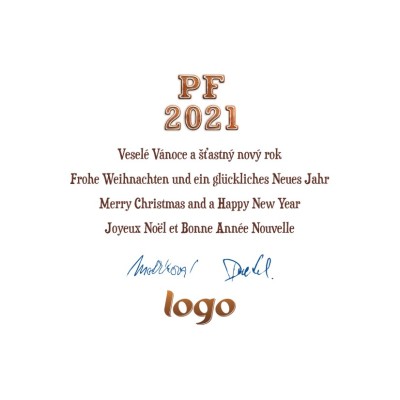 Čtvercové vánoční přáníčko 168