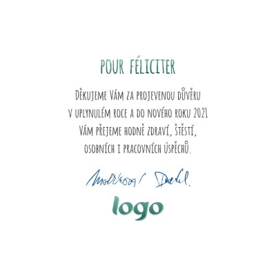 Čtvercové vánoční přáníčko 197