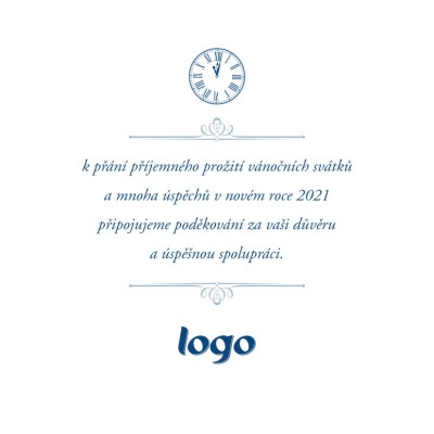 Čtvercové vánoční přáníčko 199