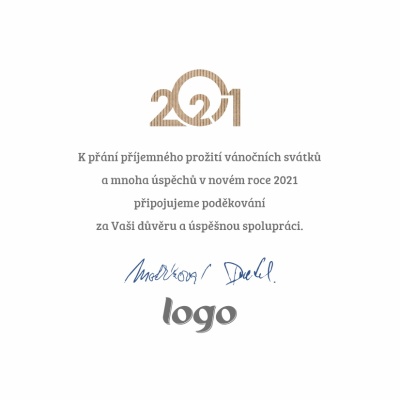 Čtvercové vánoční přáníčko 200