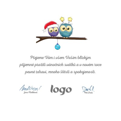 Čtvercové vánoční přáníčko 212