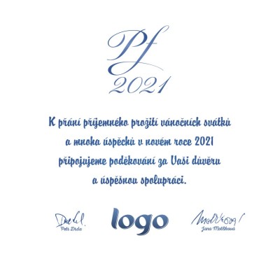 Čtvercové vánoční přáníčko 226