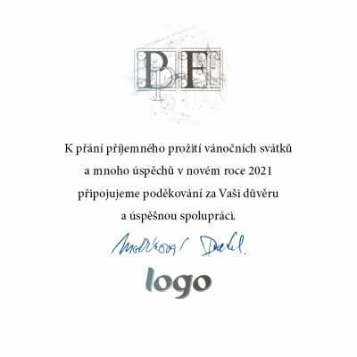 Čtvercové vánoční přáníčko 256