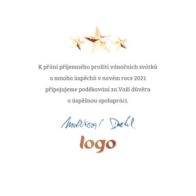Čtvercové vánoční přáníčko 29