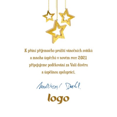 Čtvercové vánoční přáníčko 68
