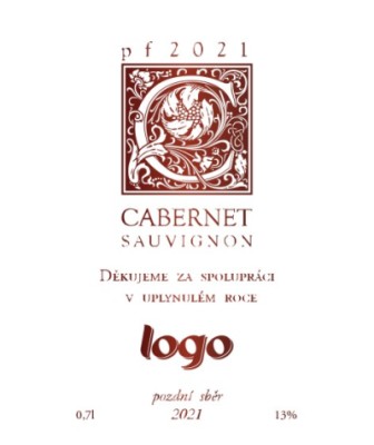 Etiketa na víno samolepící - EV24