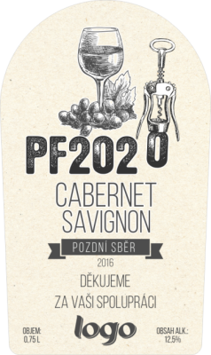 Etiketa na víno samolepící EV-68x114-6